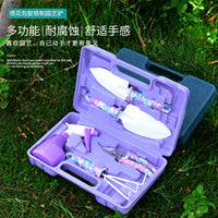Garden Planting Tool Set for Potted Plants and Gardening, Stainless Steel Trowel Kit
