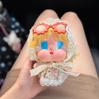 Doll Clothes Set for 15cm Dolls - Summer Floral Dress with Lace Headscarf & Bag