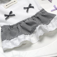Pet Dog Cat Summer Breathable Thin Bowknot Sling Dress