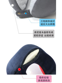 Portable Travel U-Shaped Neck Pillow with Memory Foam for Car and Office