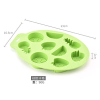 2025 Creative Fruit-Shaped Ice Cube Mold with Lid - Silicone DIY Food Container for Home Use