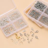 DIY Jewelry Making Kit with Lobster Clasps, Jump Rings, and Crimp Beads for Necklaces and Bracelets