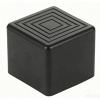Square Plastic Tube Inserts for Fitness Equipment and Furniture Legs, PVC End Caps