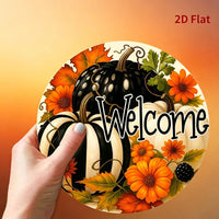 Autumn Maple Leaf Wreath Wooden Craft for Indoor Outdoor Home Decor