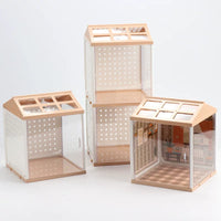 DIY Miniature Dollhouse Kit with Dust Cover and Lights