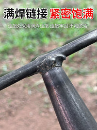 Heavy-Duty Steel Garden Rake with Wooden Handle for Cultivating and Loosening Soil