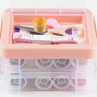 Portable Home Sewing Kit with Storage Box and Accessories