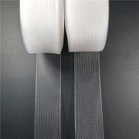 Transparent Elastic Fishbone Mesh Fabric for Wedding Dresses and Latin Dance Skirts