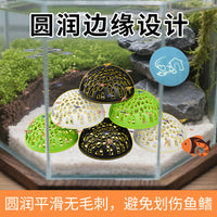 Hollow Fish Hemisphere Aquarium Hideaway for Shrimp and Fish Breeding