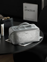 Portable Large Capacity Cosmetic Bag for Travel and Daily Use