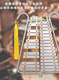 29-Note Lyre Glockenspiel Portable Marching Bell Lyra for Adults & Children, Clear Sound, Aluminum Alloy