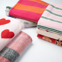 Double-Sided Flannel Printed Blanket for Napping, Office, and Travel - Various Patterns and Sizes