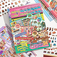 Miniature Scene Sticker Book for Kids' Handbooks and Dioramas