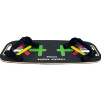 Wooden Balance Board for Home Fitness, Ab Board, Yoga Exercise, Push-Up Board, Sensory Training Equipment