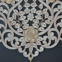 Embroidered Refrigerator Top Cover Dust-proof Cloth for Single/Double Door Fridges & Washing Machines