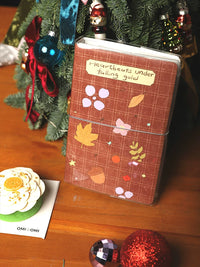 Guozaiding x Muxia "Fallen Leaves" A6 Mini Instant Photo Album for Square and Vertical Photos, Multifunctional Handbook