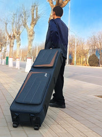 88-Key Digital Piano Bag Thickened Shockproof with Wheels for MOXF8 MX88 MODX8 FP90 Models