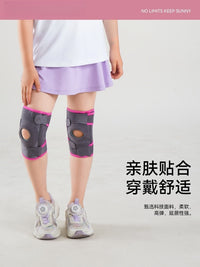 Kids' Adjustable Sports Knee Pads for Running Cycling Hiking with Silicone Spring Support