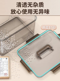 Clear Stackable Storage Bins with Handles for Home Organization