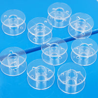 Clear Plastic Bobbins for Household Sewing Machines, Universal Fit