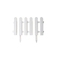 Outdoor Garden White Plastic Fence Panels for Yard and Patio Decor
