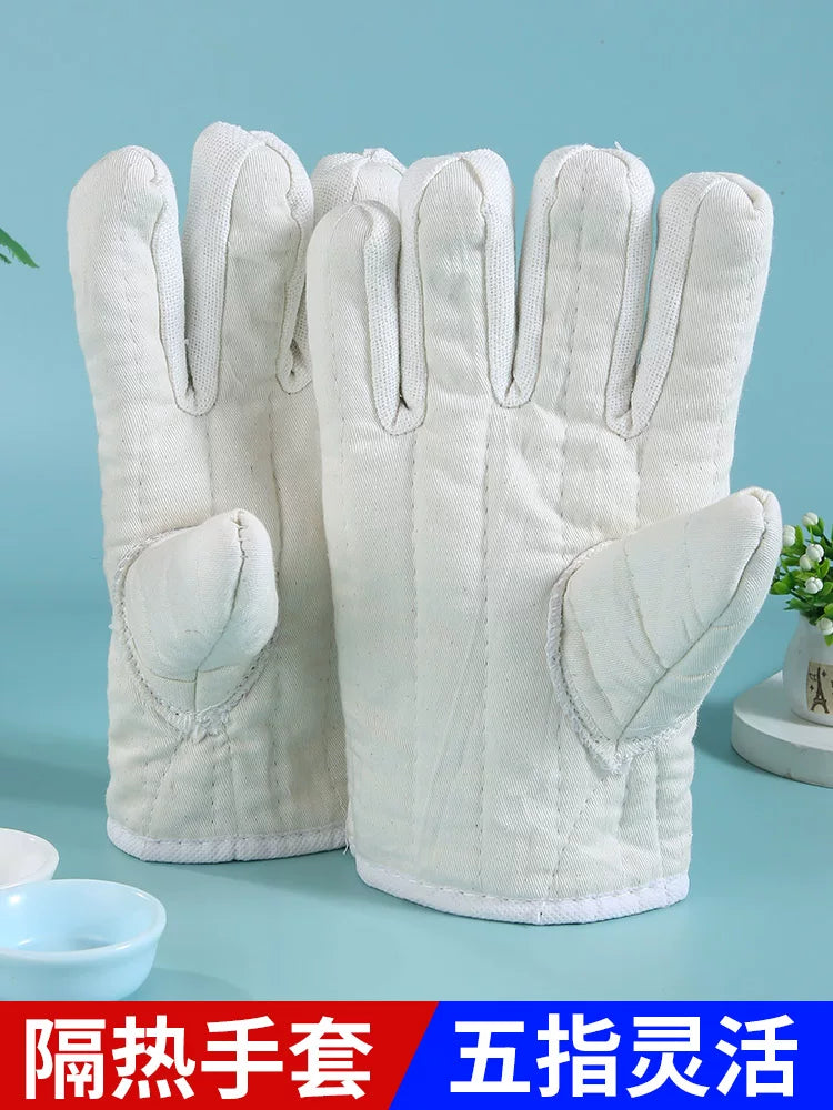 Heat Resistant Oven Mitts for Baking and Industrial Use