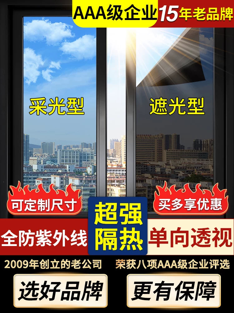One-Way Privacy Window Film for Sun Protection and Heat Insulation