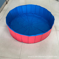 Foldable Pet Swimming Pool Portable Bathing Tub for Dogs and Cats