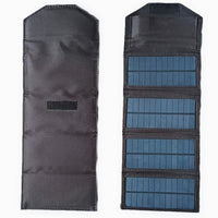 10W Foldable Solar Panel Charger with Dual USB and DC 12V Output