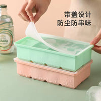 Food Grade Large Ice Cube Mold 8-Cavity Silicone Ice Tray Square Ice Maker for Home Baby Food