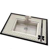 Minimalist Diatomaceous Earth Absorbent Mat for Kitchen Sink, Dish Drying, and Bathroom Countertops - Quick Dry & Non-Slip