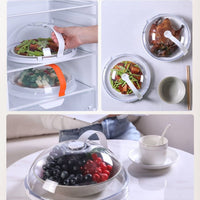 Microwave Food Cover with Steam Vent, Reusable Splatter Guard for Heating and Fresh-Keeping