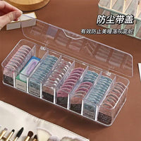 Clear Multi-Layer Data Cable & Contact Lens Storage Box with Dividers