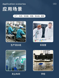 Anti-Static PU Foam Lab Stool with Adjustable Height and Swivel for Cleanroom and Factory