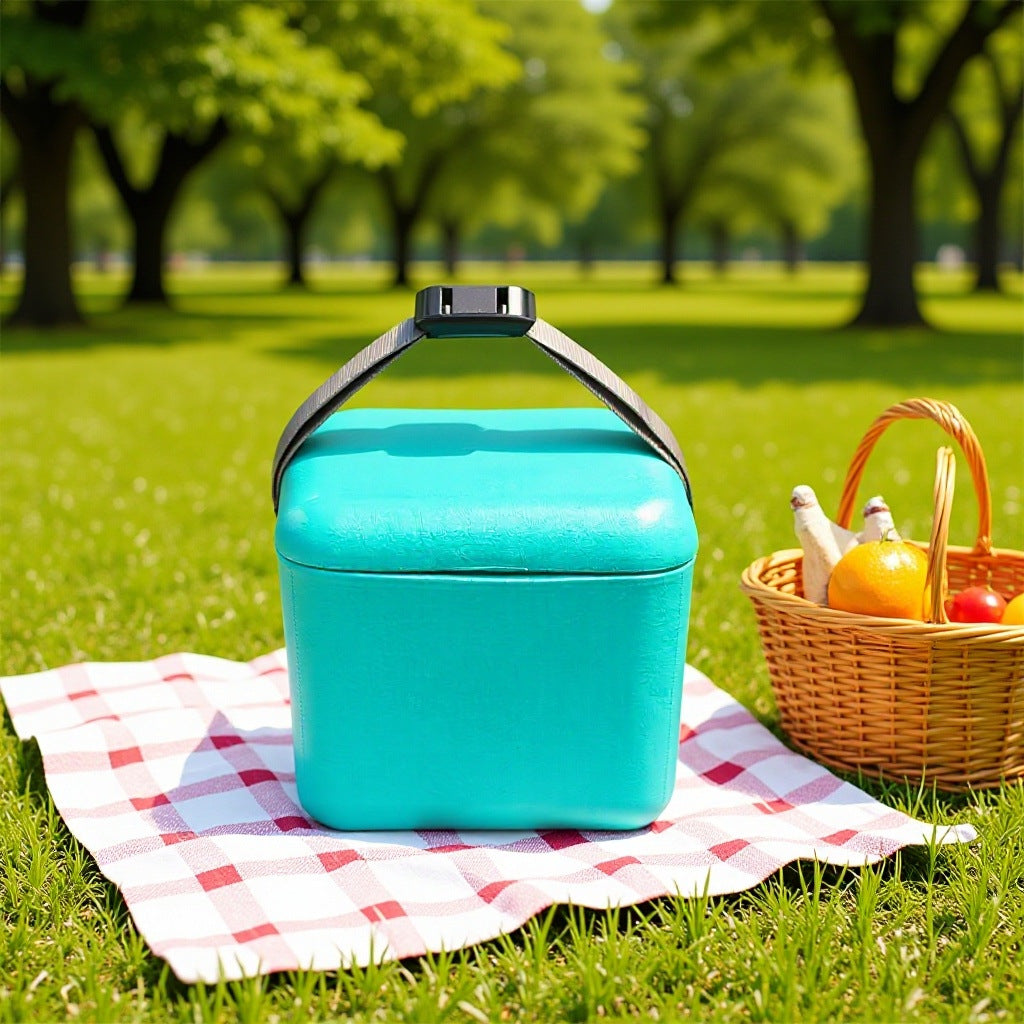 Portable Insulated Cooler Bucket for Drinks and Ice, EVA Outdoor Beverage Ice Storage Container