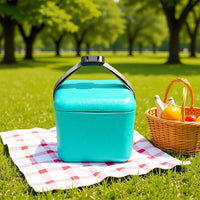 Portable Insulated Cooler Bucket for Drinks and Ice, EVA Outdoor Beverage Ice Storage Container