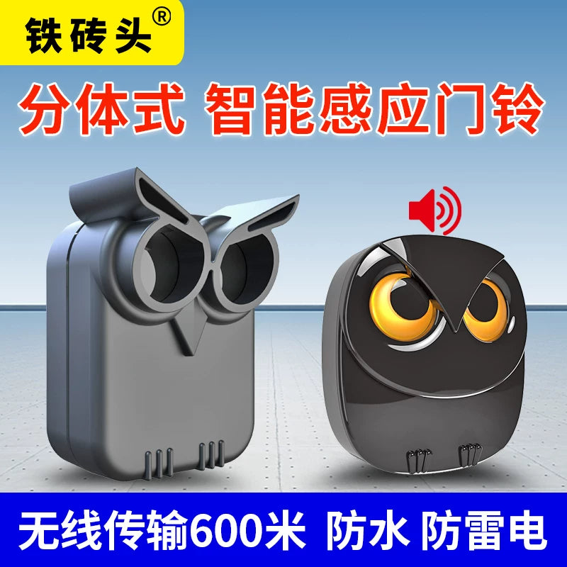 Wireless Infrared Motion Sensor Doorbell with Long Range Alert for Home and Business