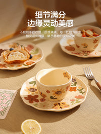 Ceramic Dessert & Fruit Bowl Set with Decorative Patterns