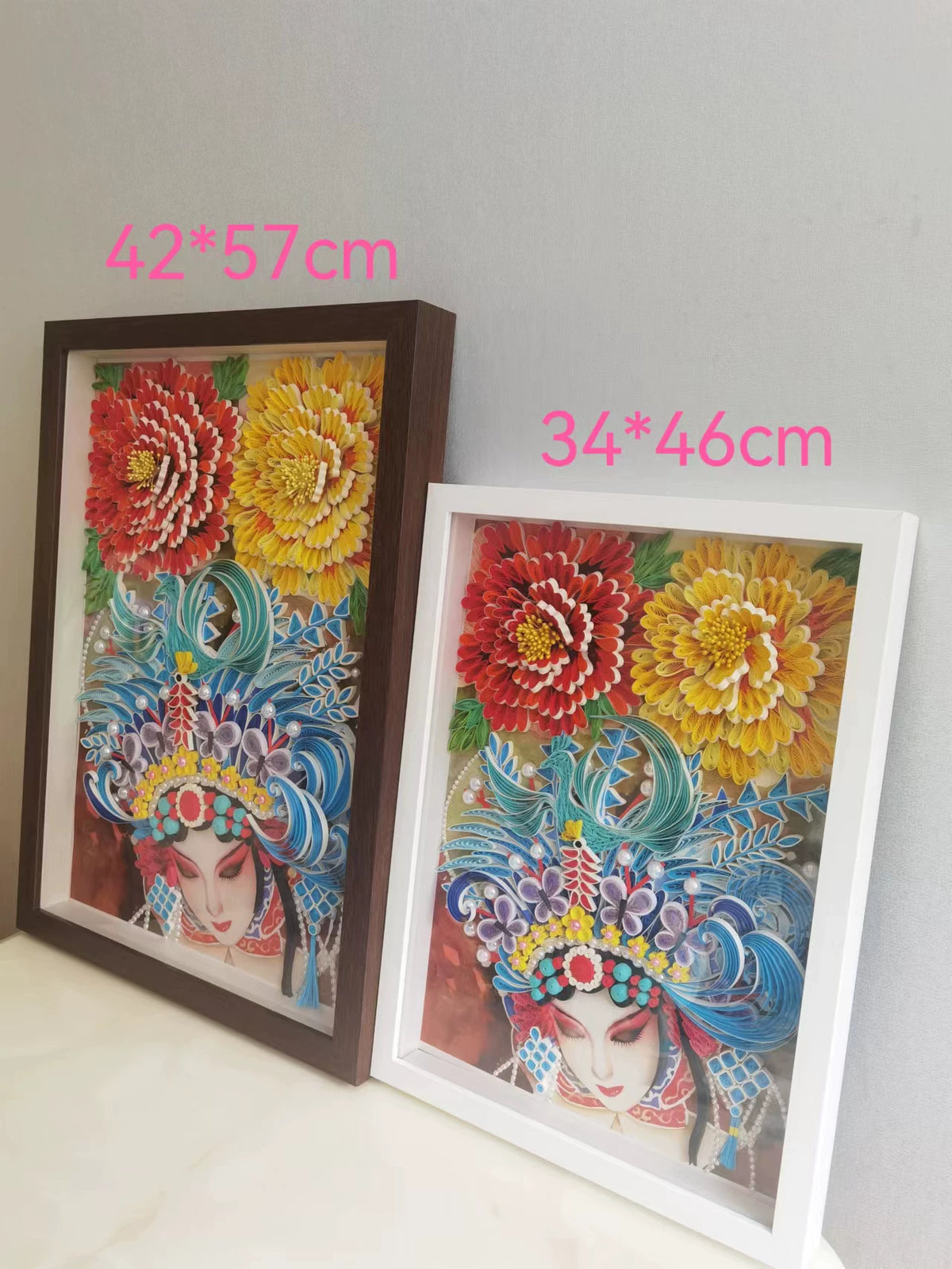 Chinese Opera Character Quilling Art Kit - "Guo Se Tian Xiang" Peony Fairy