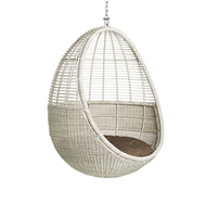 Indoor Outdoor Wicker Rattan Hanging Egg Chair for Balcony Patio Garden