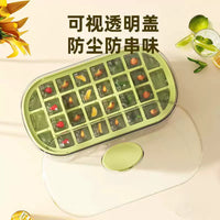Press-Type Ice Cube Tray with Lid for Home Refrigerator, DIY Ice Box Storage Container, Quick-Freeze Ice Bag Mold