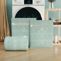 Embroidered Thick Double-Layer Laundry Bag for Delicates