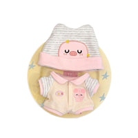 10cm Doll Clothes Set with Hat and Romper for Cotton Dolls
