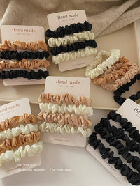 French Style Scrunchies for Women, High Elasticity Hair Ties for Ponytails, Durable Hair Bands