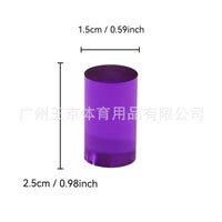 15mm Transparent Billiard Cue Ferrules for Pool Cues, Various Colors