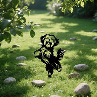 Havana Dog Metal Garden Stake Outdoor Lawn Ornament Christmas Gift