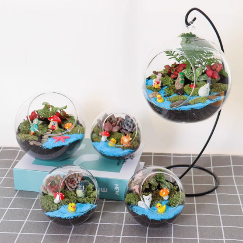 DIY Moss Terrarium Kit with Glass Bottle for Micro Landscape Decor