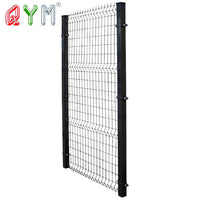 3D Curved Welded Wire Mesh Fence with Peach Post for Garden and Villa Protection