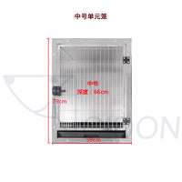 KISS KA-505S-201 Stainless Steel Pet Cage with Footboard and Tray for Dogs and Cats
