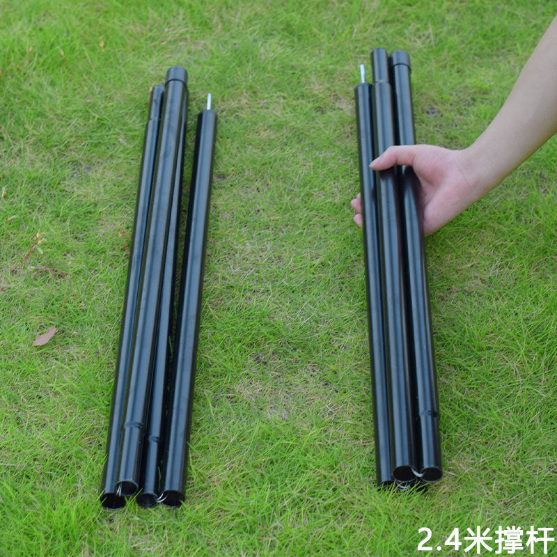 Adjustable Height Telescopic Tent Awning Poles for Outdoor Camping